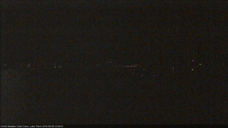 Lake Travis webcam, June 9, 2016 10:20 PM CT