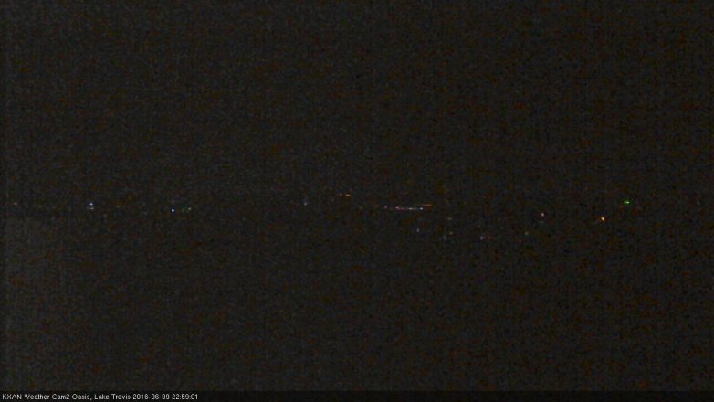 Lake Travis webcam, June 9, 2016 10:25 PM CT