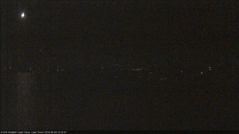 Lake Travis webcam, June 9, 2016 10:55 PM CT