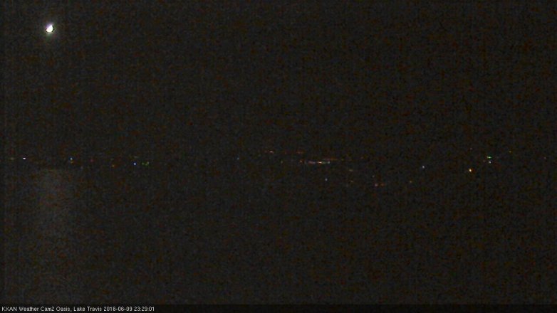 Lake Travis webcam, June 9, 2016 11:00 PM CT