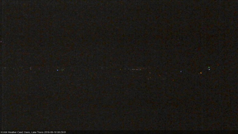 Lake Travis webcam, June 9, 2016 11:50 PM CT
