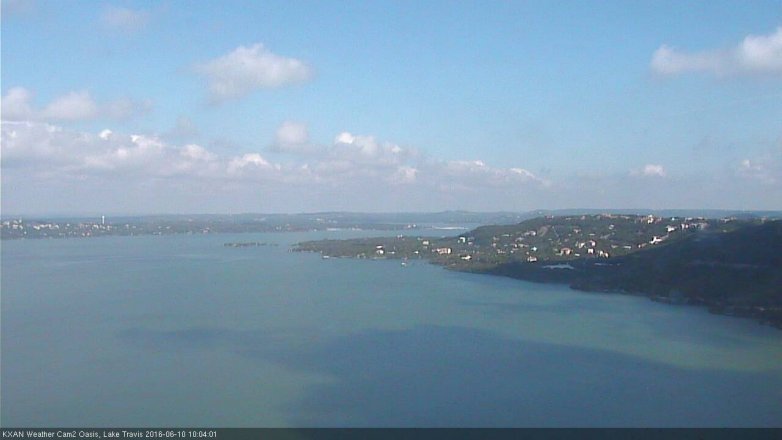 Lake Travis webcam, June 10, 2016 9:25 AM CT