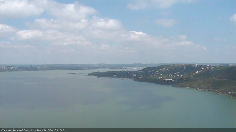 Lake Travis webcam, June 10, 2016 10:40 AM CT