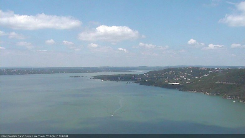 Lake Travis webcam, June 10, 2016 12:05 PM CT