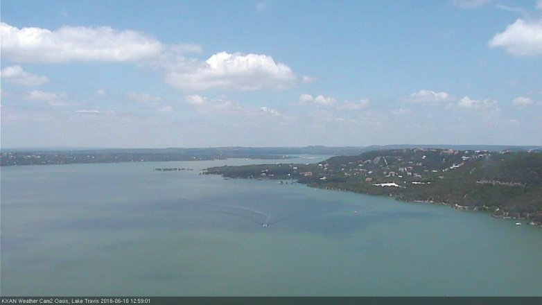 Lake Travis webcam, June 10, 2016 12:10 PM CT