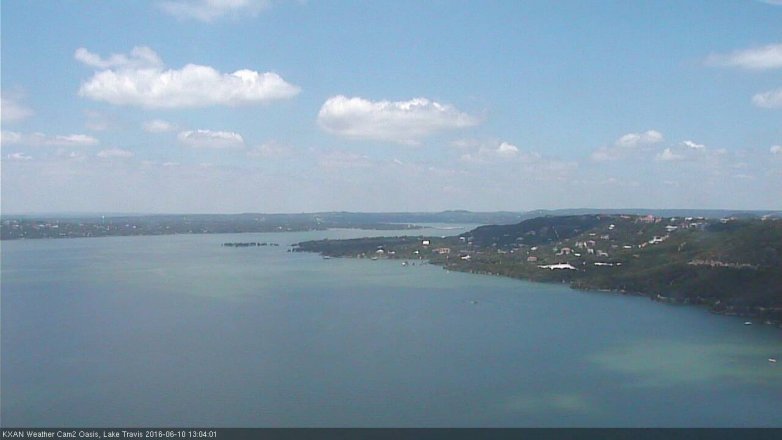Lake Travis webcam, June 10, 2016 12:15 PM CT