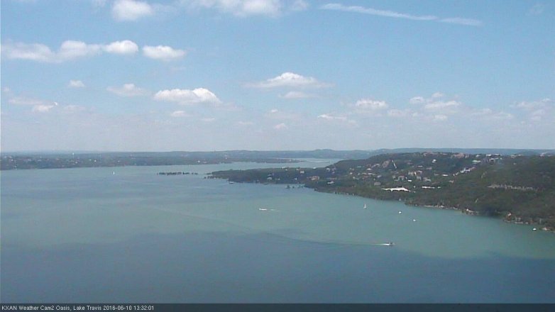 Lake Travis webcam, June 10, 2016 12:50 PM CT