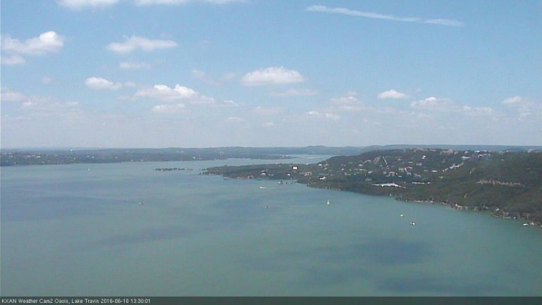 Lake Travis webcam, June 10, 2016 1:00 PM CT