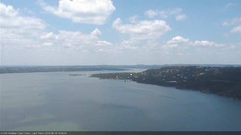 Lake Travis webcam, June 10, 2016 1:05 PM CT