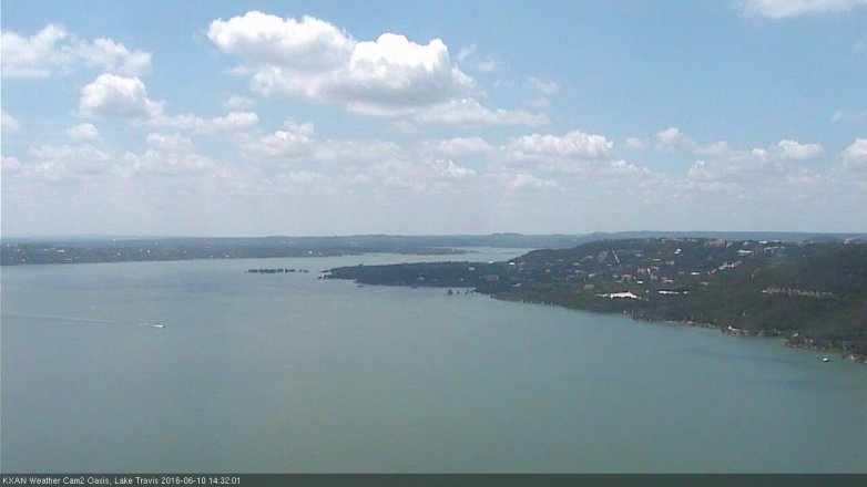 Lake Travis webcam, June 10, 2016 2:00 PM CT