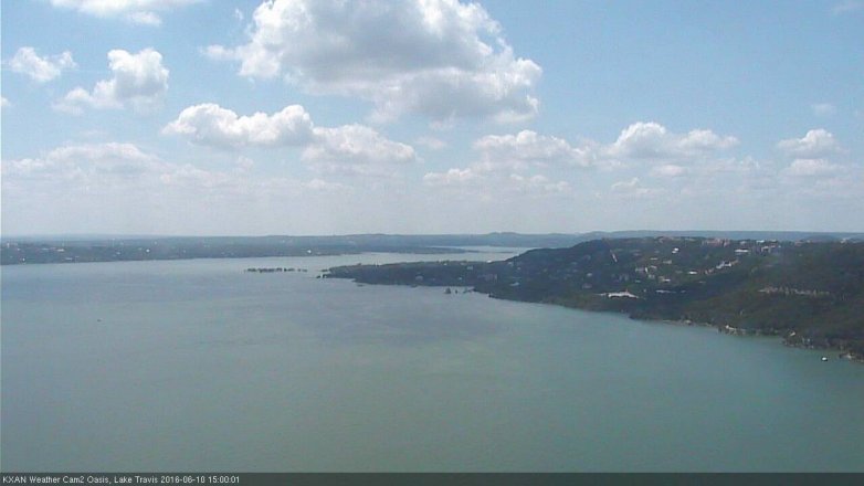 Lake Travis webcam, June 10, 2016 2:25 PM CT