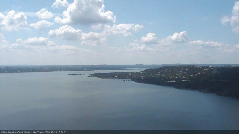 Lake Travis webcam, June 10, 2016 2:45 PM CT