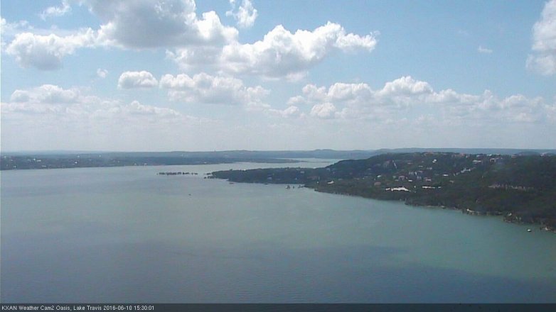 Lake Travis webcam, June 10, 2016 2:50 PM CT