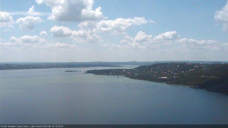 Lake Travis webcam, June 10, 2016 2:55 PM CT