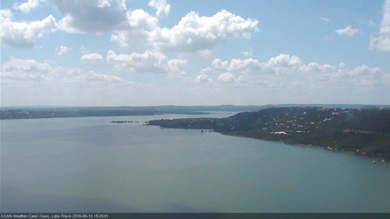 Lake Travis webcam, June 10, 2016 3:00 PM CT