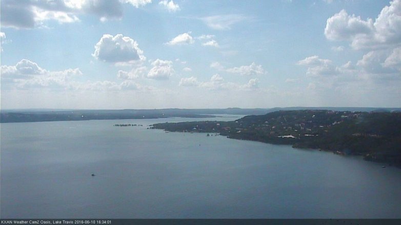 Lake Travis webcam, June 10, 2016 3:45 PM CT