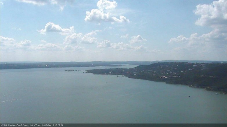 Lake Travis webcam, June 10, 2016 3:55 PM CT
