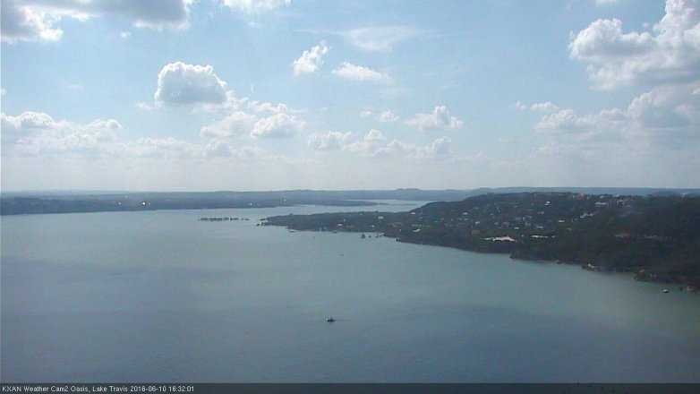 Lake Travis webcam, June 10, 2016 4:00 PM CT