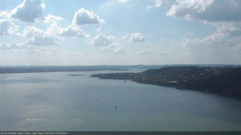 Lake Travis webcam, June 10, 2016 4:20 PM CT