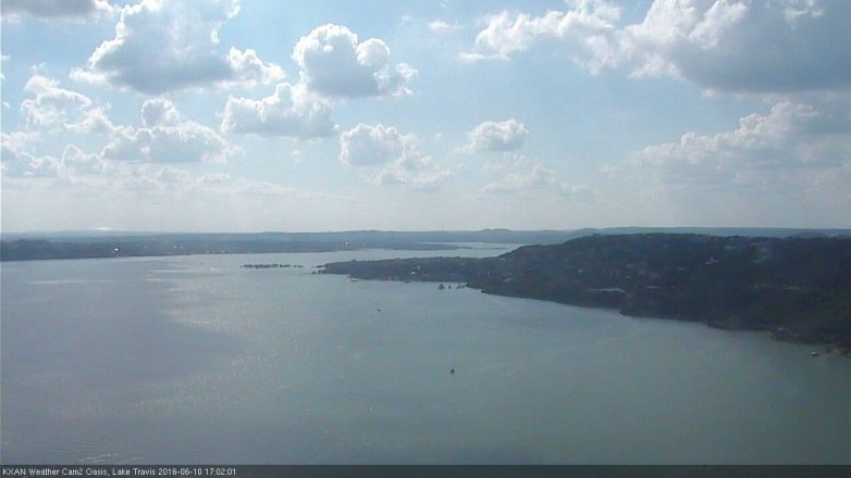 Lake Travis webcam, June 10, 2016 4:30 PM CT