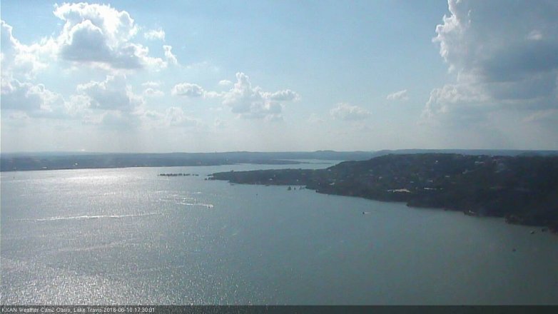 Lake Travis webcam, June 10, 2016 4:40 PM CT