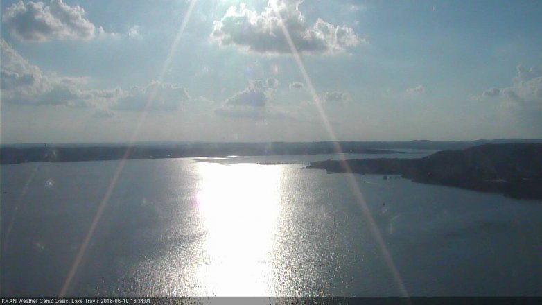 Lake Travis webcam, June 10, 2016 5:40 PM CT