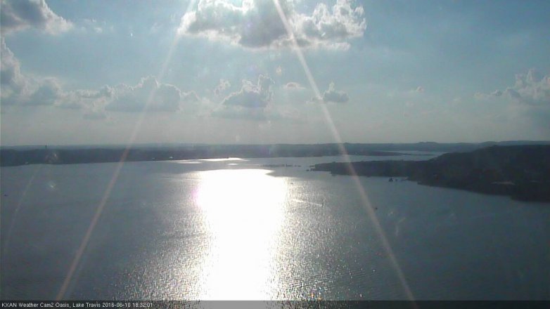 Lake Travis webcam, June 10, 2016 5:50 PM CT