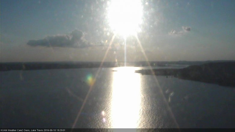 Lake Travis webcam, June 10, 2016 7:00 PM CT