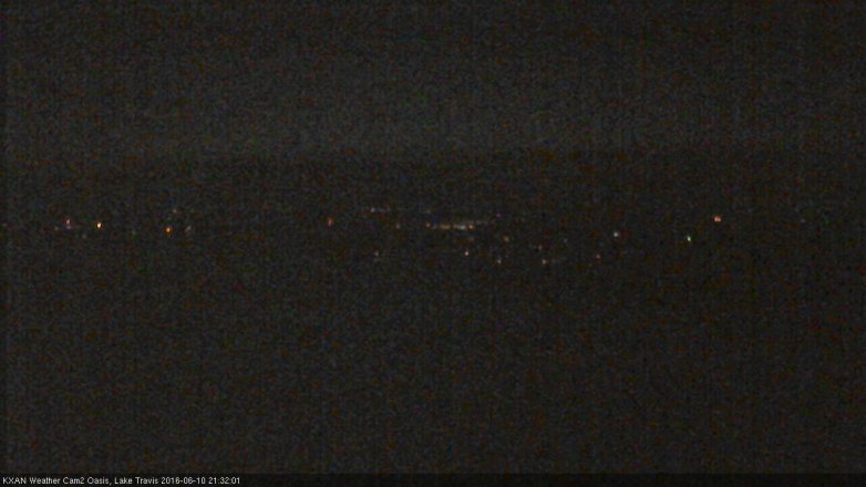 Lake Travis webcam, June 10, 2016 8:40 PM CT