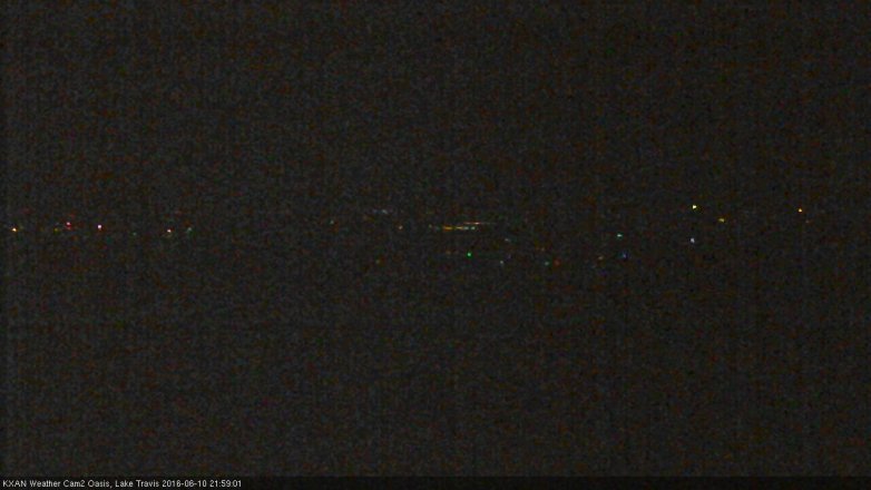Lake Travis webcam, June 10, 2016 9:30 PM CT