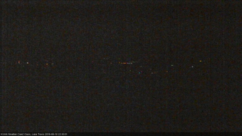 Lake Travis webcam, June 10, 2016 10:00 PM CT