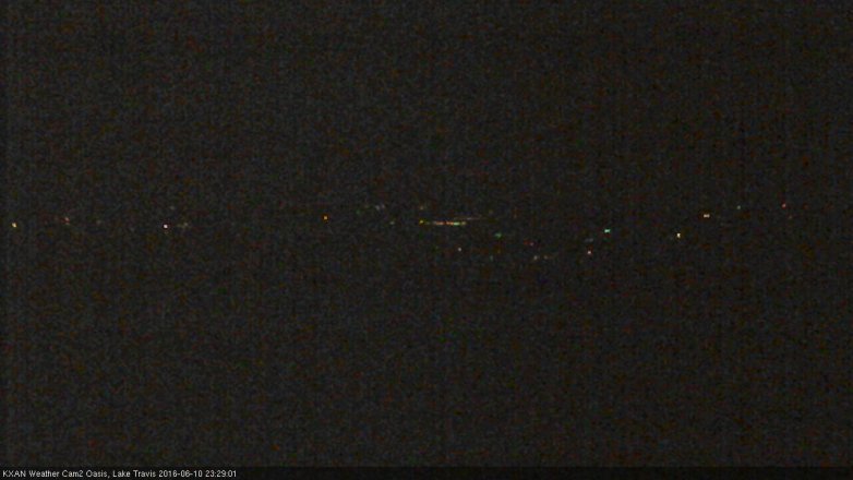 Lake Travis webcam, June 10, 2016 11:00 PM CT