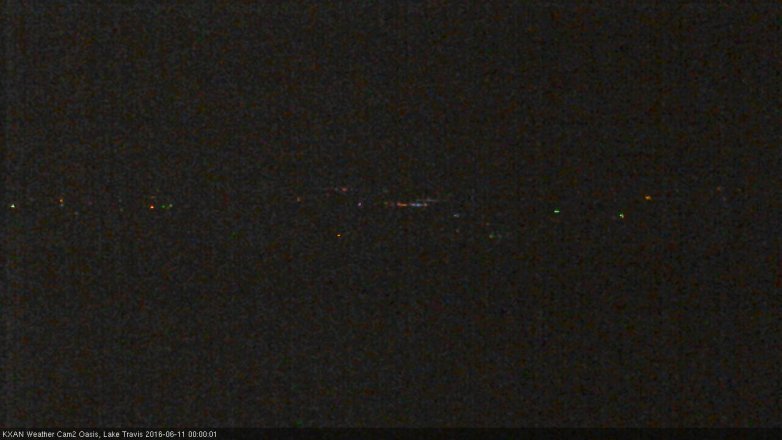 Lake Travis webcam, June 10, 2016 11:20 PM CT