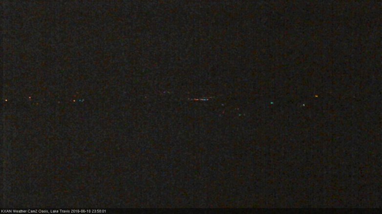 Lake Travis webcam, June 10, 2016 11:25 PM CT