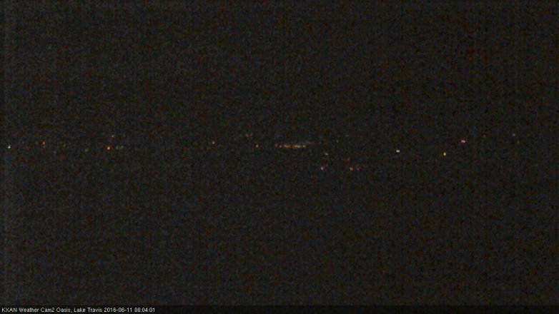 Lake Travis webcam, June 10, 2016 11:30 PM CT