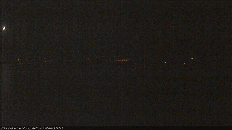 Lake Travis webcam, June 10, 2016 11:45 PM CT