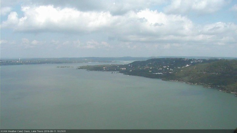 Lake Travis webcam, June 11, 2016 9:35 AM CT