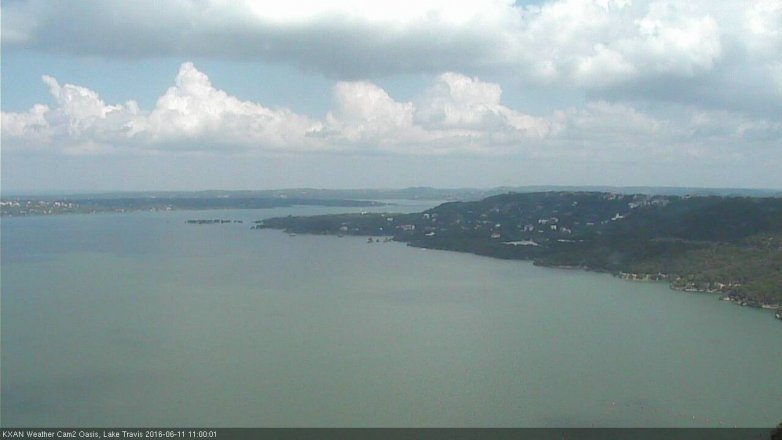Lake Travis webcam, June 11, 2016 10:10 AM CT