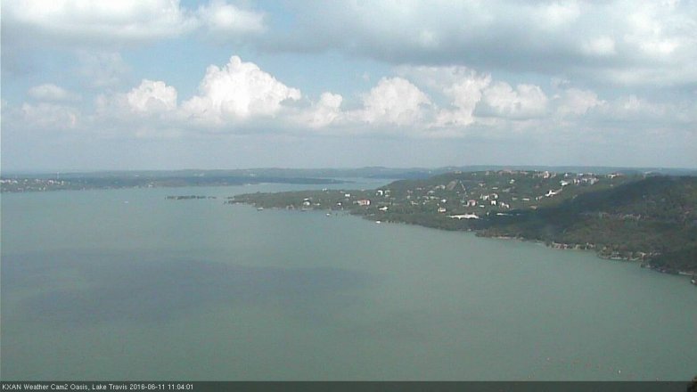 Lake Travis webcam, June 11, 2016 10:15 AM CT