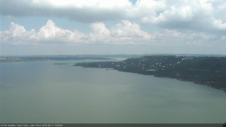 Lake Travis webcam, June 11, 2016 10:20 AM CT