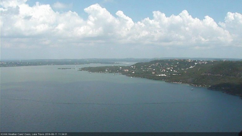Lake Travis webcam, June 11, 2016 11:05 AM CT