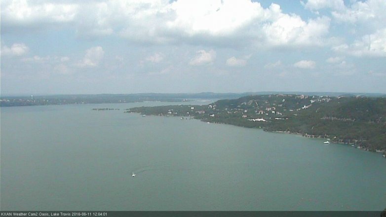 Lake Travis webcam, June 11, 2016 11:10 AM CT