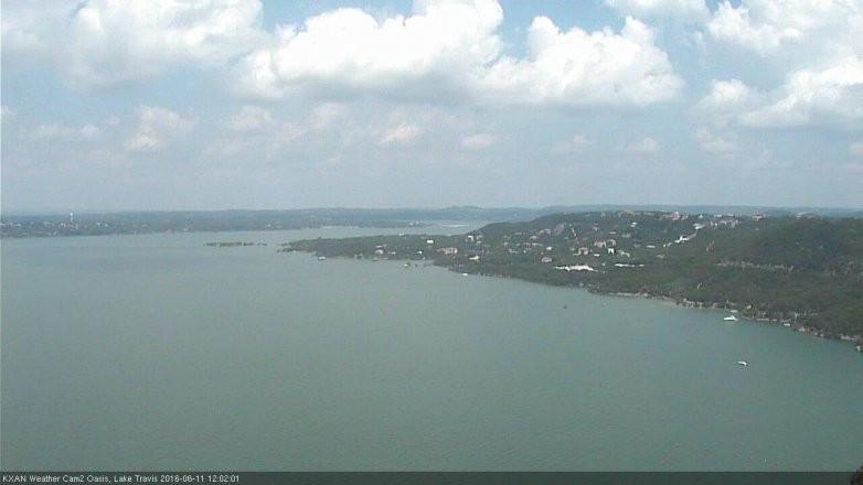 Lake Travis webcam, June 11, 2016 11:15 AM CT