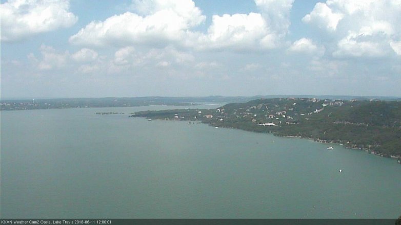 Lake Travis webcam, June 11, 2016 11:25 AM CT