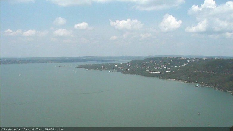 Lake Travis webcam, June 11, 2016 11:50 AM CT