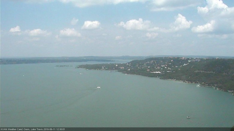 Lake Travis webcam, June 11, 2016 12:00 PM CT