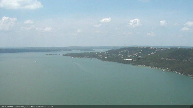 Lake Travis webcam, June 11, 2016 12:05 PM CT