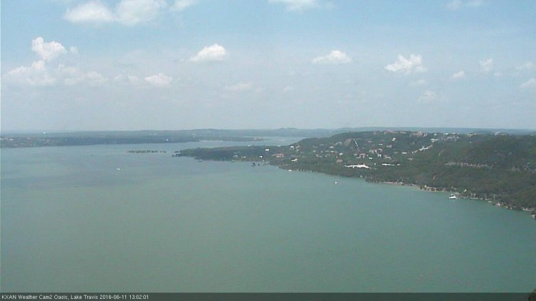 Lake Travis webcam, June 11, 2016 12:15 PM CT