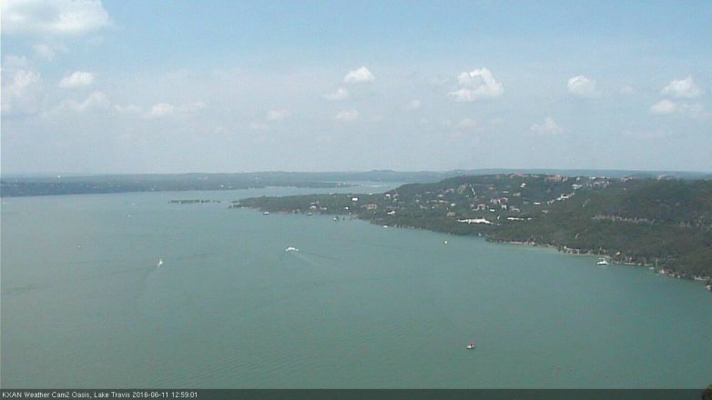Lake Travis webcam, June 11, 2016 12:25 PM CT