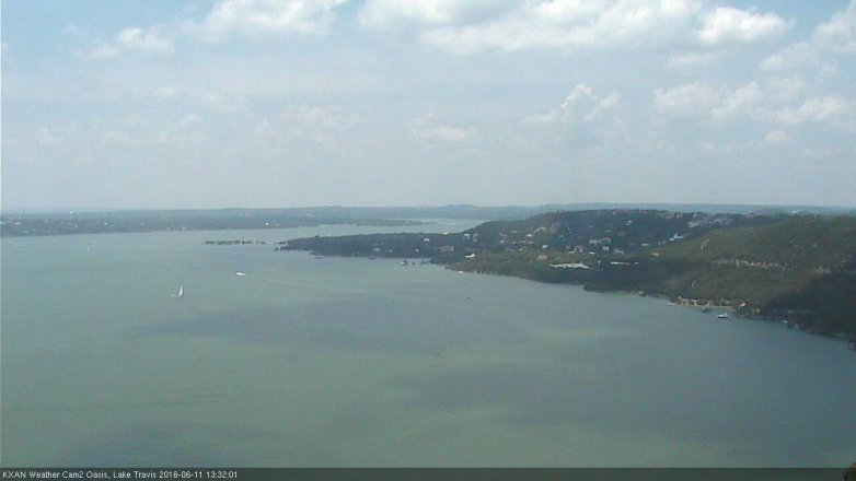 Lake Travis webcam, June 11, 2016 12:40 PM CT
